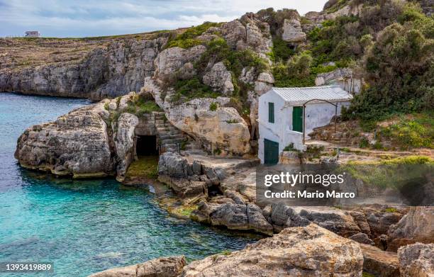 binidali cove in menorca - archipelago stock pictures, royalty-free photos & images