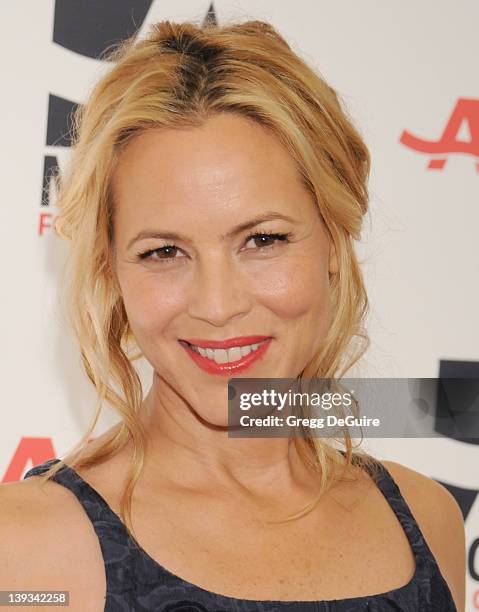 Maria Bello arrives at AARP The Magazine's 10th Annual Movies For Grownups Awards Gala at the Beverly Wilshire Hotel on February 7, 2011 in Beverly...