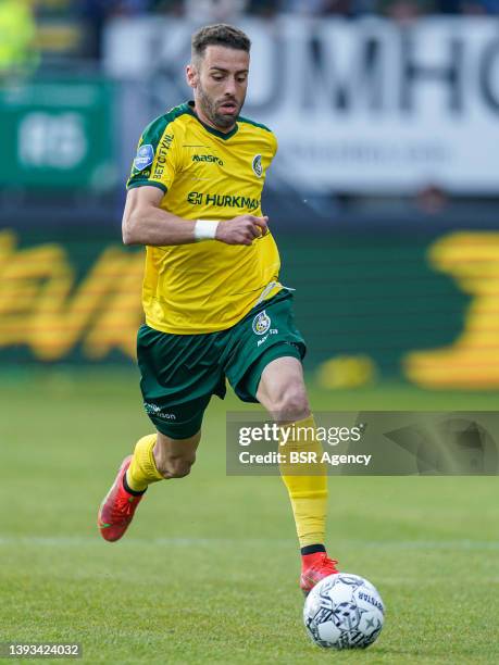 Ivo Pinto of Fortuna Sittard during the Dutch Eredivisie match between Fortuna Sittard and Go Ahead Eagles at Fortuna Sittard Stadion on April 24,...