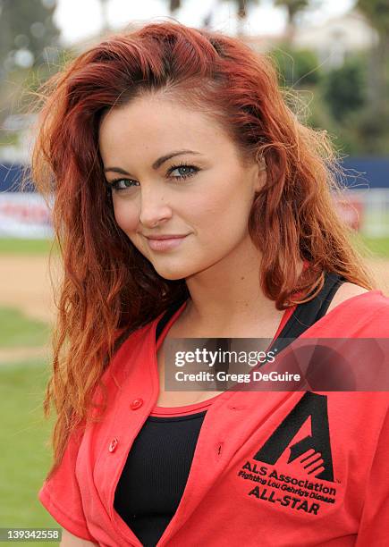 Maria Kanellis at the Steve Garvey Celebrity Softball Game for ALS Research at Pepperdine University's Eddy D. Field Stadium on July 10, 2010 in...