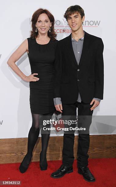 Marilu Henner and son arrive at the World Premiere of "How Do You Know" at the Regency Village Theater on December 13, 2010 in Westwood, California.