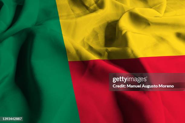 flag of benin - argentina vs nigeria stock pictures, royalty-free photos & images