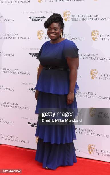 Aisha Bywaters attends the "British Academy Television Craft Awards" at The Brewery on April 24, 2022 in London, England.