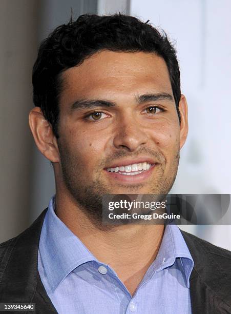 Mark Sanchez, quarterback of the NY Jets, arrives at the Los Angeles Premiere of "The Hangover Part II" at the Grauman's Chinese Theatre on May 19,...