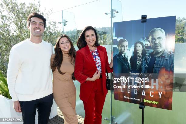 Matthew Lawford, Lucy Julia Rogers-Ciaffa, and Mimi Rogers attend the Amazon Freevee Premiere Event For "Bosch: Legacy" at The London West Hollywood...