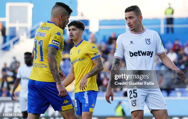 Alisson Safira of Belenenses SAD during the Liga Bwin match between GD Estoril Praia and Belenenses SAD at Estadio Antonio Coimbra da Mota on April...