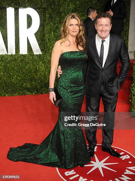 Personality Piers Morgan and Celia Walden arrive at the Vanity Fair Oscar Party 2011, February 27, 2011 at the Sunset Tower Hotel in West Hollywood,...