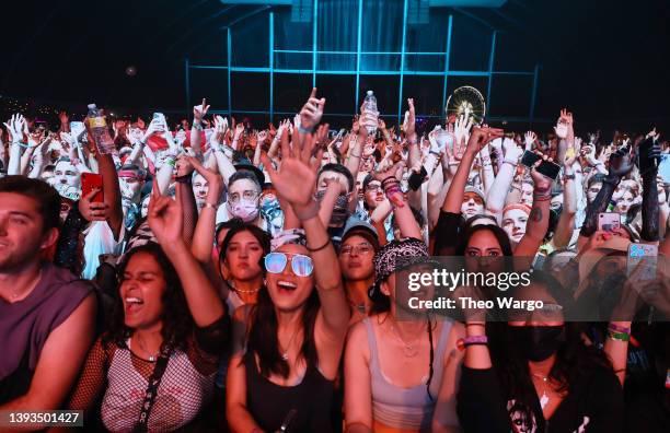 Festival goers are seen during the 2022 Coachella Valley Music And Arts Festival on April 24, 2022 in Indio, California.