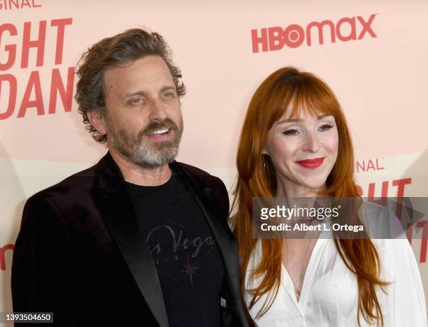 Rob Benedict and Ruth Connell arrive for The Los Angeles Season 2 Premiere Of HBO Max Original Series "The Flight Attendant" at Pacific Design Center...