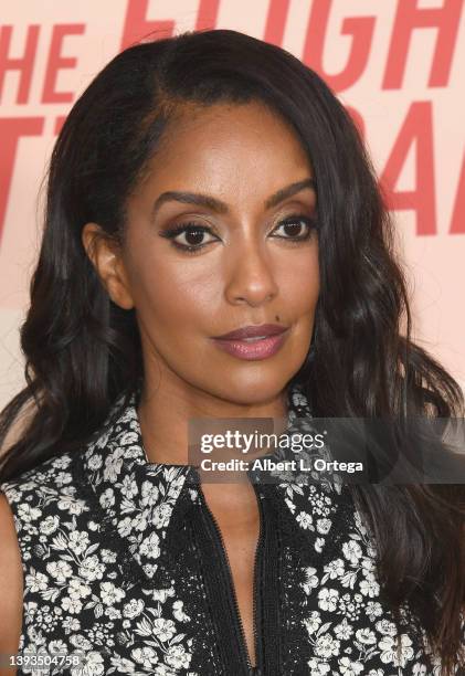 Azie Tesfai arrives for The Los Angeles Season 2 Premiere Of HBO Max Original Series "The Flight Attendant" at Pacific Design Center on April 12,...