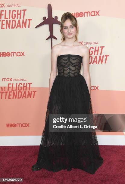 Audrey Grace Marshall arrives for The Los Angeles Season 2 Premiere Of HBO Max Original Series "The Flight Attendant" at Pacific Design Center on...