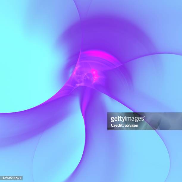 abstract  swirl wave bluepurple  fading magical transparent fractal lines background. energy streams - saintpaulia stock pictures, royalty-free photos & images