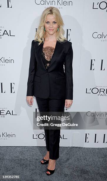 Reese Witherspoon arrives as ELLE Honors Hollywood+s Most Esteemed Women in the 18th Annual Women in Hollywood Tribute at The Four Seasons Beverly...