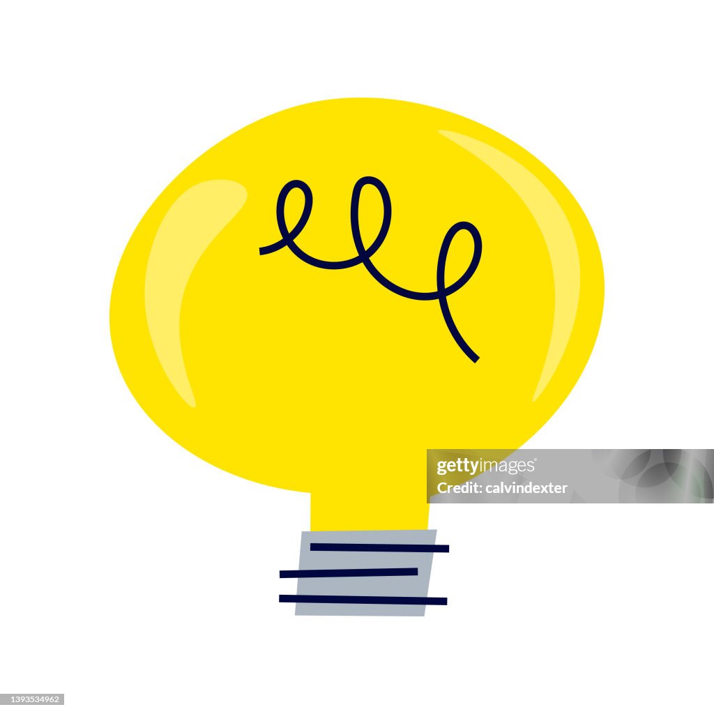 Light In Cartoon Light Bulb Cartoon Style High-Res Vector Graphic - Getty Images