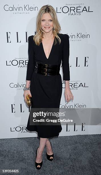 Michelle Pfeiffer arrives as ELLE Honors Hollywood+s Most Esteemed Women in the 18th Annual Women in Hollywood Tribute at The Four Seasons Beverly...