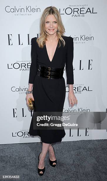 Michelle Pfeiffer arrives as ELLE Honors Hollywood+s Most Esteemed Women in the 18th Annual Women in Hollywood Tribute at The Four Seasons Beverly...