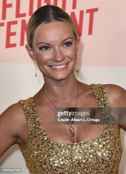 Caitlin O'Connor arrives for The Los Angeles Season 2 Premiere Of HBO Max Original Series "The Flight Attendant" at Pacific Design Center on April...