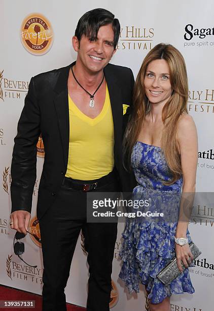 Robert Rey and Hayley Rey arrive at the opening night of the 16th Beverly Hills Film Festival at the Clarity Theater on April 14, 2010 in Beverly...