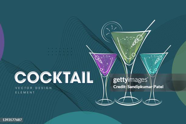 illustrations, cliparts, dessins animés et icônes de cocktail gin tonic avec quartier de lime. - gin
