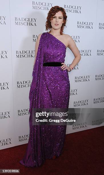 Rumer Willis arrives at the opening of the new Badgley Mischka flagship store on Rodeo Drive on March 2, 2011 in Beverly Hills, California.