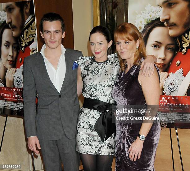 Rupert Friend, Emily Blunt and Sarah Ferguson arrive at "The Young Victoria" US Premiere at the Pacific Theatres At The Grove in Los Angeles,...