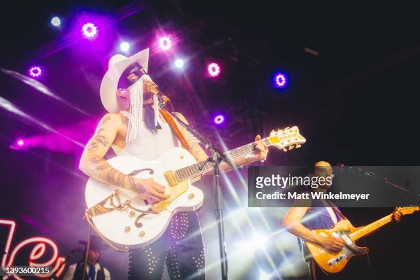 Orville Peck performs onstage at the Gobi Tent at the 2022 Coachella Valley Music And Arts Festival on April 24, 2022 in Indio, California.