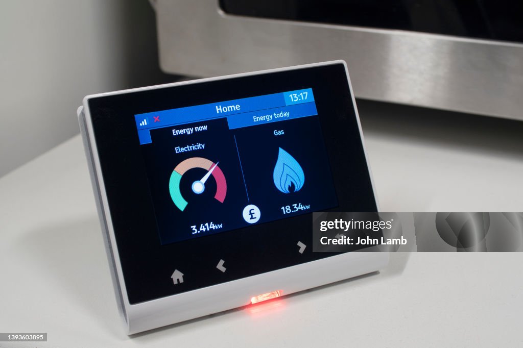 Domestic Smart Meter with Electric and Gas readout.