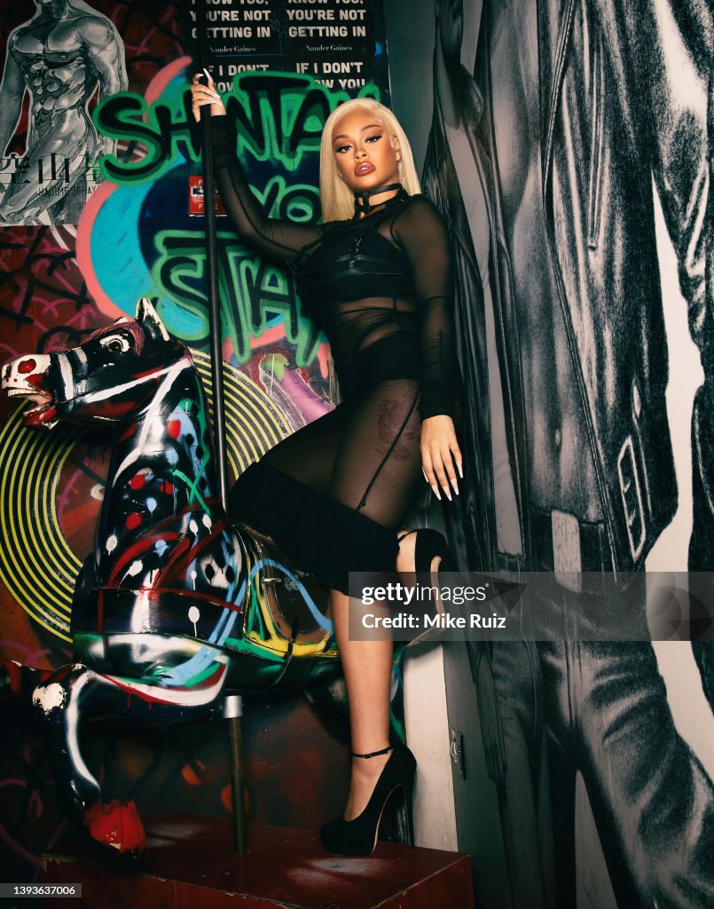 Latto Rapper Transparent Rapper Latto is photographed for L'Officiel Australia on November 20 ...