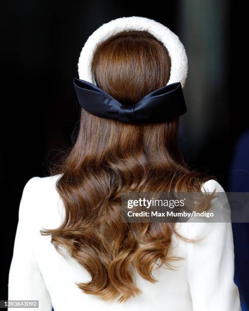 Catherine, Duchess of Cambridge attends the Anzac Day Service of Commemoration and Thanksgiving at Westminster Abbey on April 25, 2022 in London,...