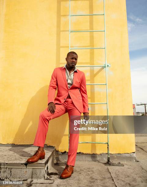 Actor Edwin Hodge is photographed for Photobook Magazine on May 15, 2021 in Los Angeles, California. PUBLISHED IMAGE.