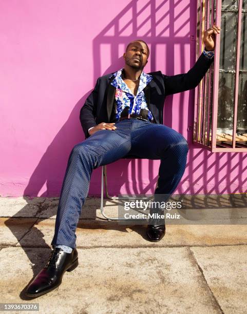 Actor Edwin Hodge is photographed for Photobook Magazine on May 15, 2021 in Los Angeles, California. PUBLISHED IMAGE.