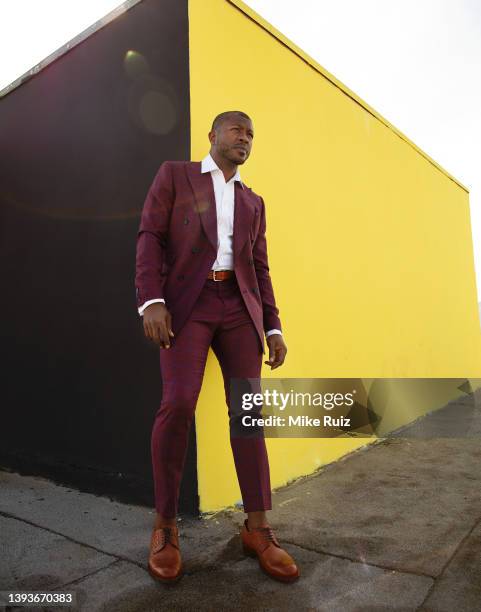 Actor Edwin Hodge is photographed for Photobook Magazine on May 15, 2021 in Los Angeles, California. PUBLISHED IMAGE.