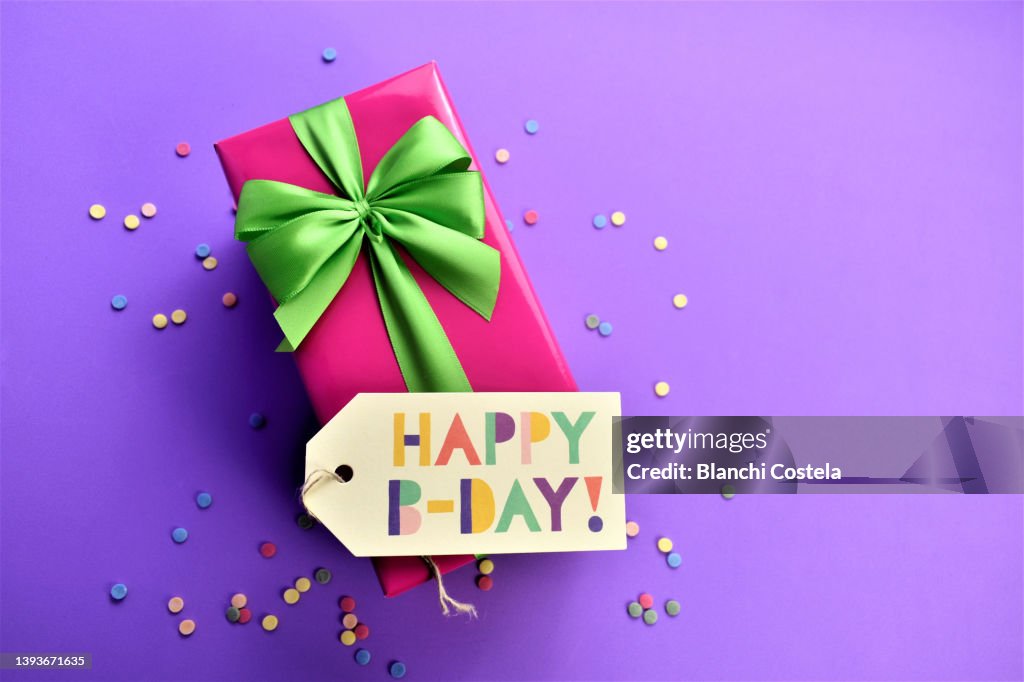 Birthday gift concept