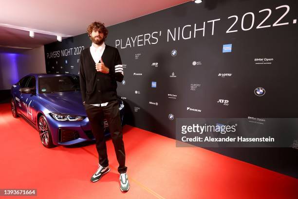 Reilly Opelka of USA attends the BMW Open by American Express Players Night 2022 on day three of the BMW Open by American Express at MTTC IPHITOS on...