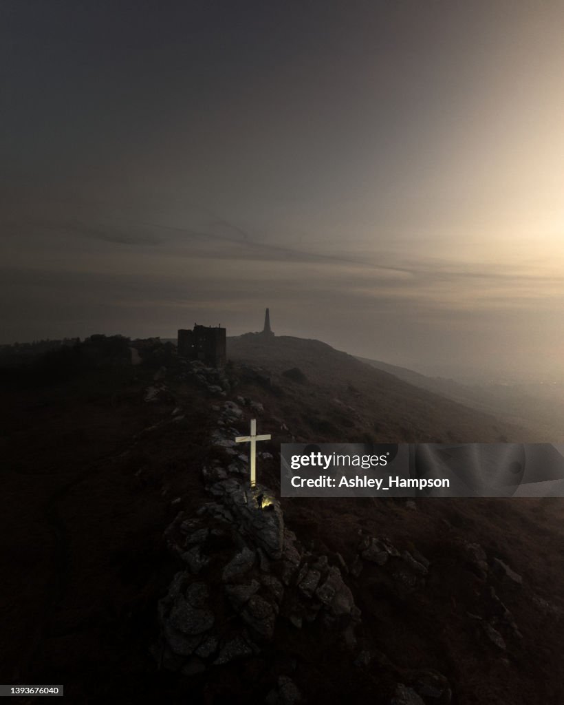 Carn Brea Monument, Cornwall, UK