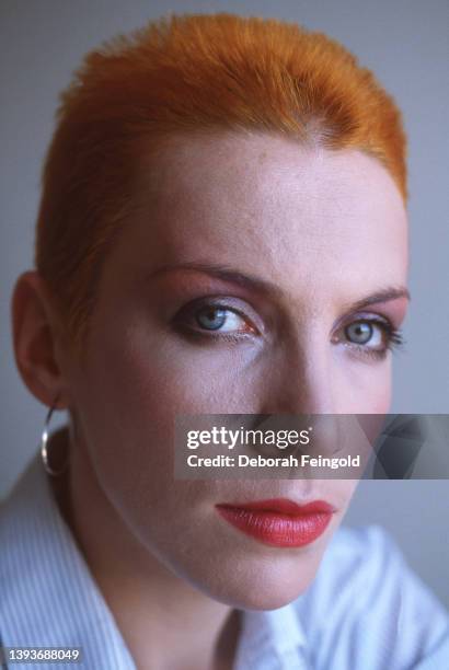 Deborah Feingold/Corbis via Getty Images) Portrait of Scottish New Wave and Pop singer Annie Lennox, of the group Eurythmics, New York, New York,...