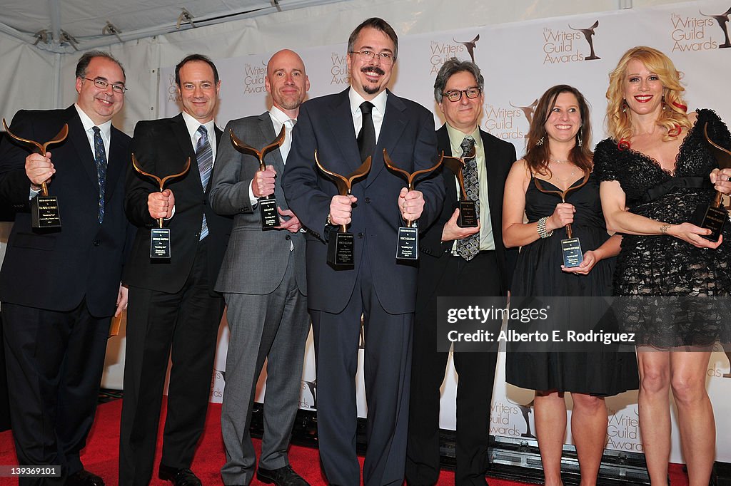 2012 Writers Guild Awards - Press Room