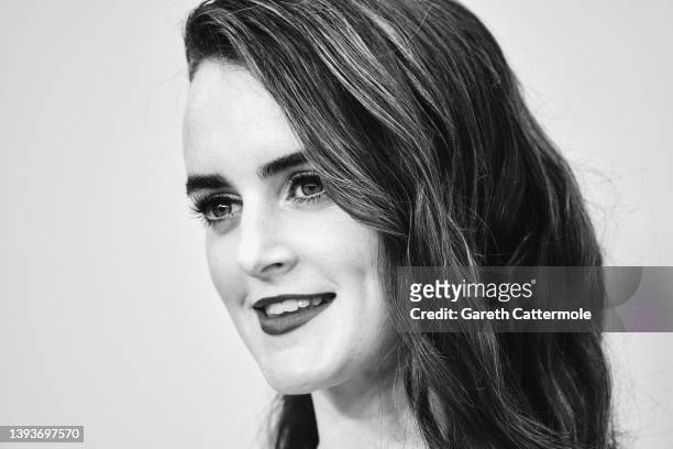 Sophie McShera attends the world premiere of "Downton Abbey: A New Era" at Cineworld Leicester Square on April 25, 2022 in London, England.