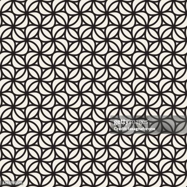 seamless geometric vector pattern - coffee background stock illustrations
