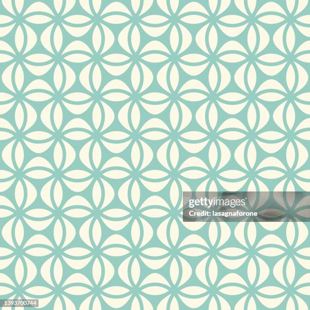 seamless geometric vector pattern - interlocked stock illustrations