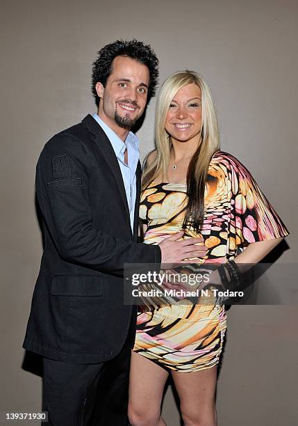 Carmen Bianchi and Jackie Bianchi attend the "Jerseylicious" Season 4 Premiere Party at Encore on February 19, 2012 in Wayne, New Jersey.