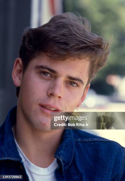 Actor C. Thomas Howell photo shoot, June 10, 1985 in Los Angeles, California.