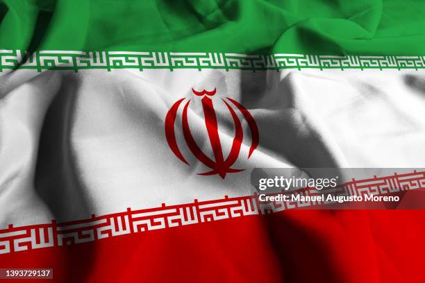 flag of iran - iranian flag stock-fotos und bilder