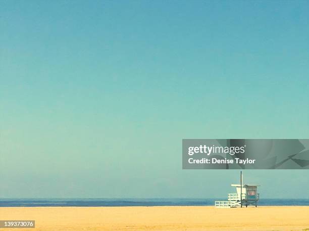 life guard tower - santa monica 個照片及圖片檔