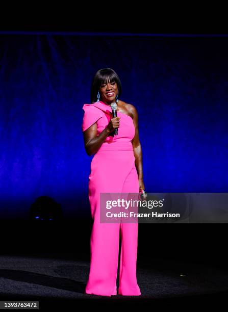 Viola Davis speaks onstage after receiving the CinemaCon Trailblazer of the Year Award during Opening Night and Sony Pictures Entertainment...