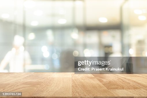Empty wooden table top, counter mockup Empty wooden table top, counter mockup