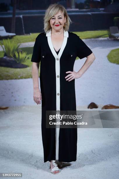 Actress Carmen Machi attends 'Amor de Madre' photocall at the Rosewood Villamagna Hotel on April 26, 2022 in Madrid, Spain.