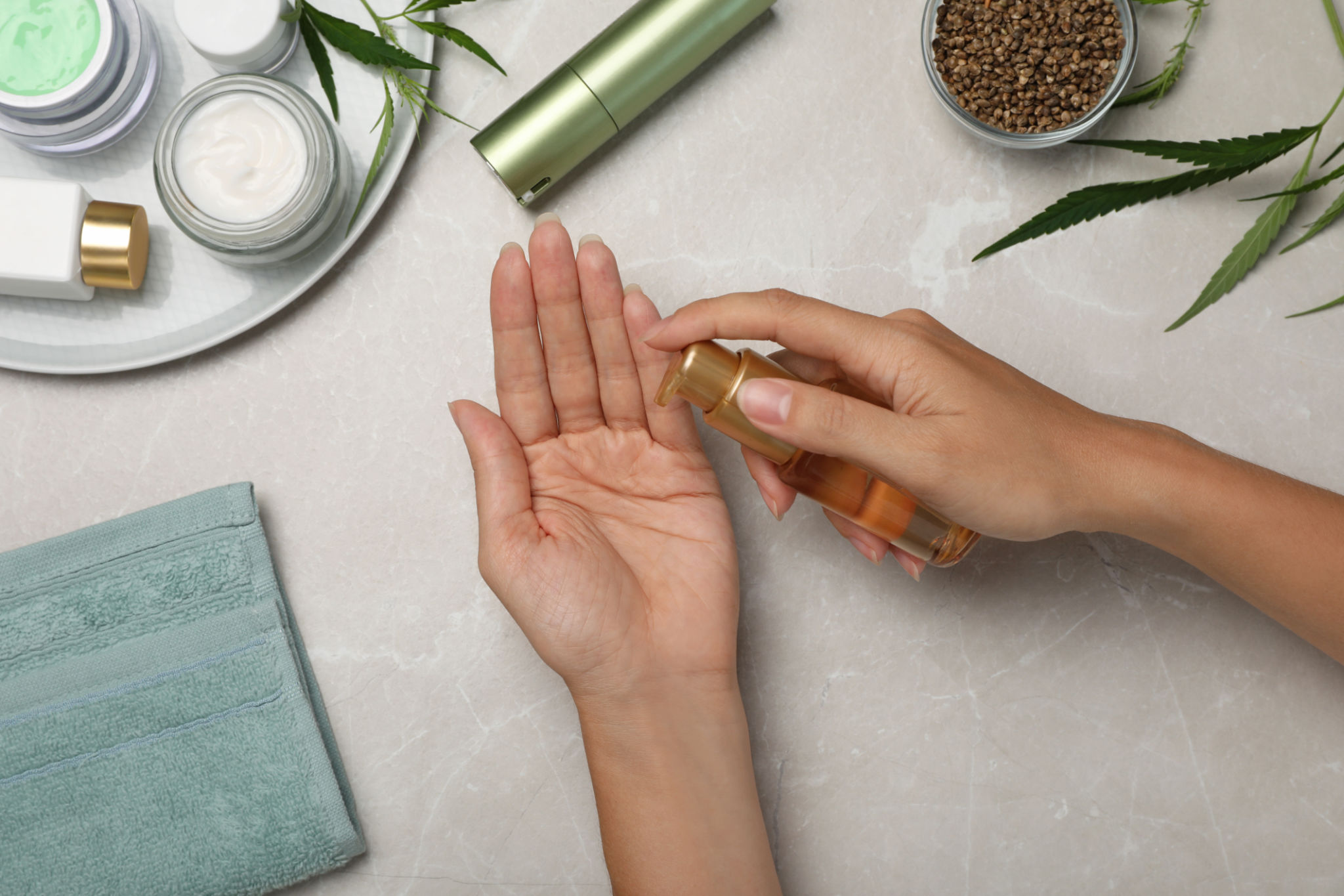 applying cbd salve