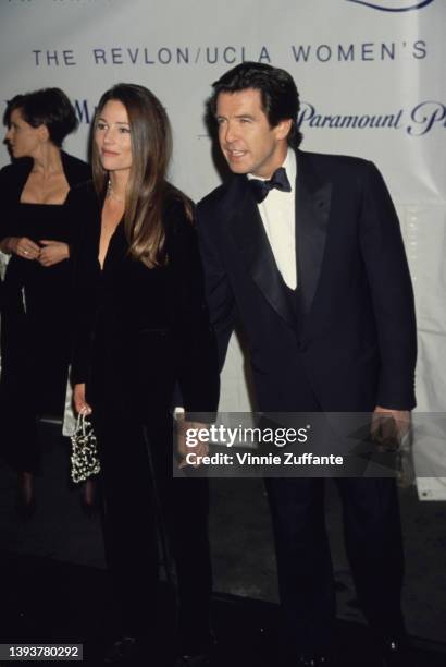 American journalist Keely Shaye Smith and her partner, Irish actor Pierce Brosnan attend the 8th Annual Fire and Ice Ball, held at Paramount Studios...