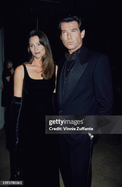 American journalist Keely Shaye Smith and her partner, Irish actor Pierce Brosnan attend the 10th Carousel of Hope Ball, held at the Beverly Hilton...